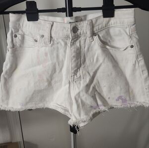 PINK Victoria's Secret White Jean Shorts